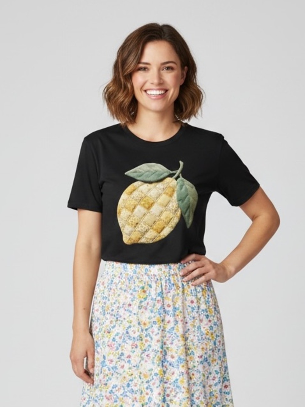 Patchwork Lemon Shirt 🍋